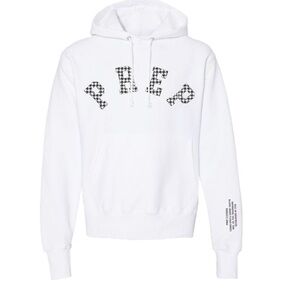 Champion Authentic PREP COTERIE white Hoodie. Front side pockets size Large